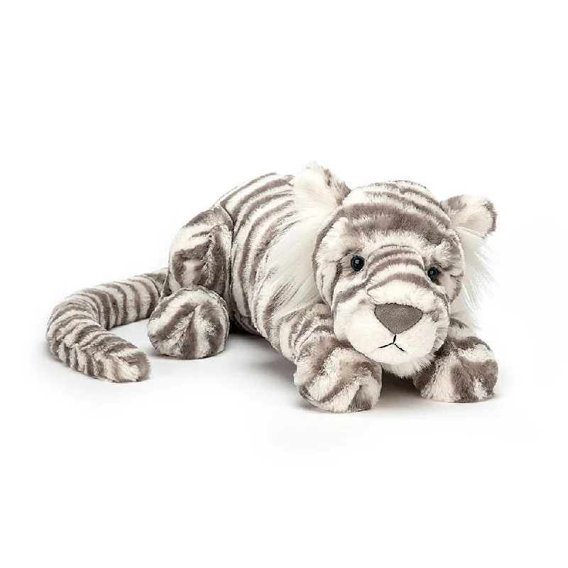Huggable and cozy plush toysJellycat Sacha Snow Tiger