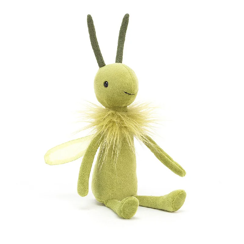Adorable and tiny stuffed crittersJellycat Zeegul Grasshopper