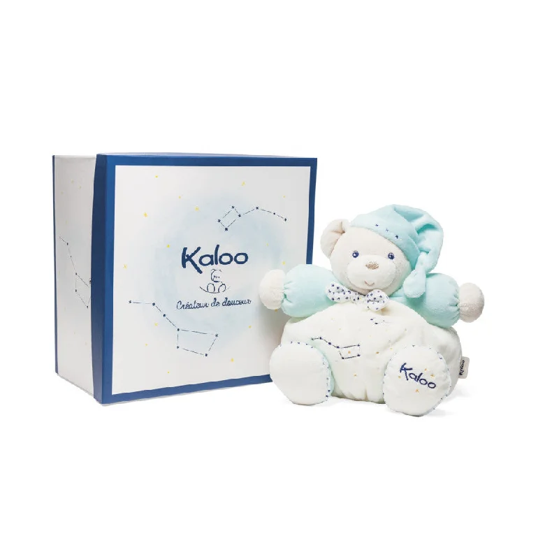 Cheerful and happy stuffed figuresKaloo Chubby Bear Turquoise Glow Medium 25cm