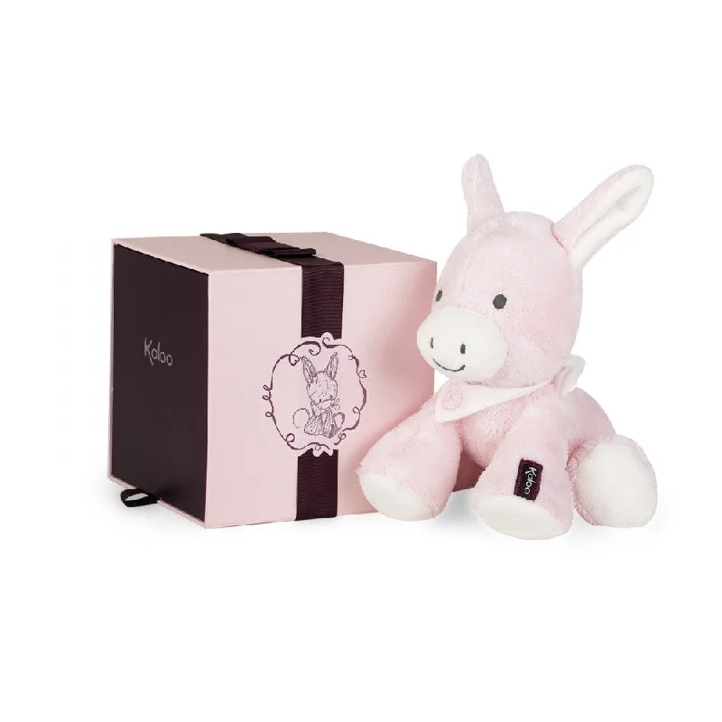 Friendly and approachable plush friendsKaloo Regliss Donkey Pink Medium 25cm