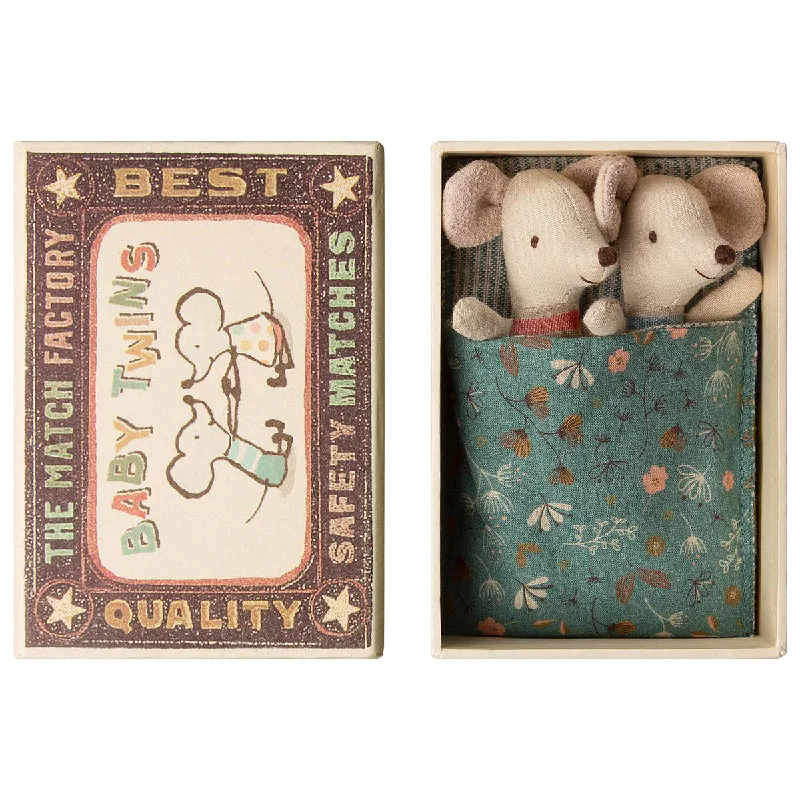 Adorable and tiny stuffed crittersMaileg Baby Mice Twins in Box