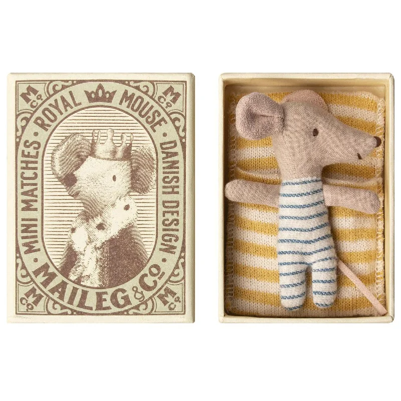 Adorable and charming plush figuresMaileg Baby Mouse Sleepy/Wakey in Box - Boy
