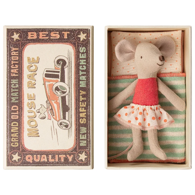 Whimsical and imaginative stuffed toysMaileg Little Sister Mouse in Box