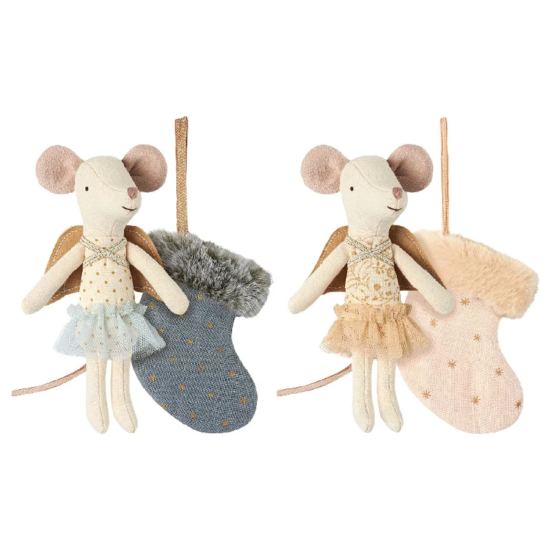 Endearing and lovable stuffed toysMaileg Mouse Angel with Stocking