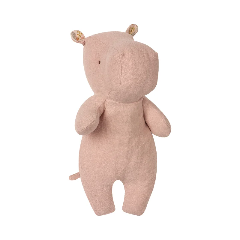 Cuddly and comforting plush charactersMaileg Safari Friends Hippo Dusty Rose Small