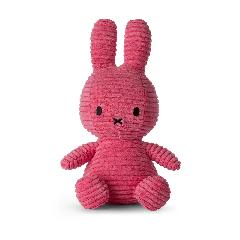 Adorable and tiny stuffed crittersMiffy Sitting Corduroy Bubblegum Pink - 23cm