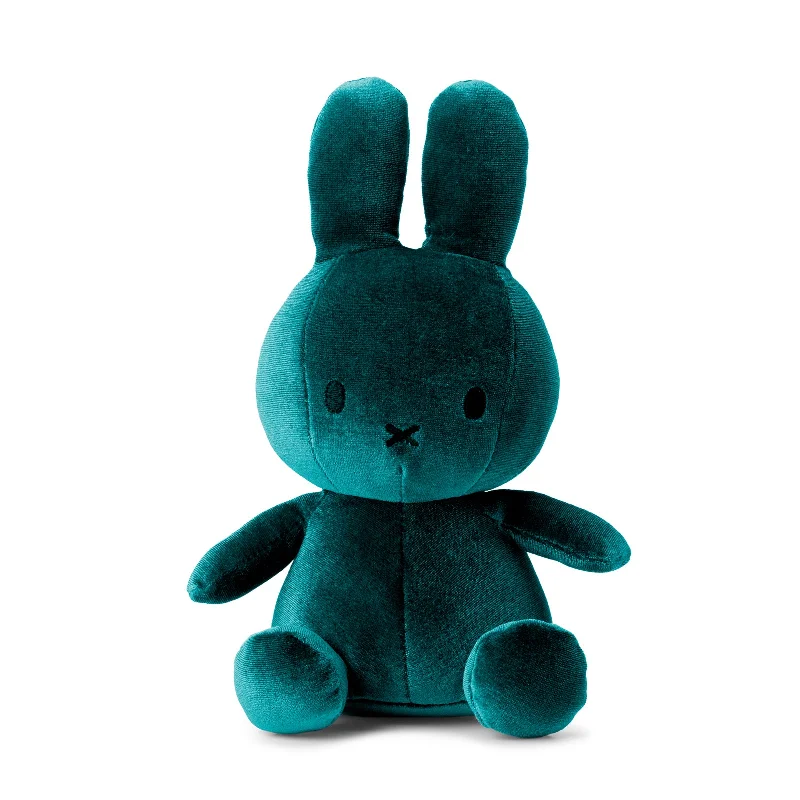 Playful and cheerful stuffed creaturesMiffy Sitting Velvet Dark Teal