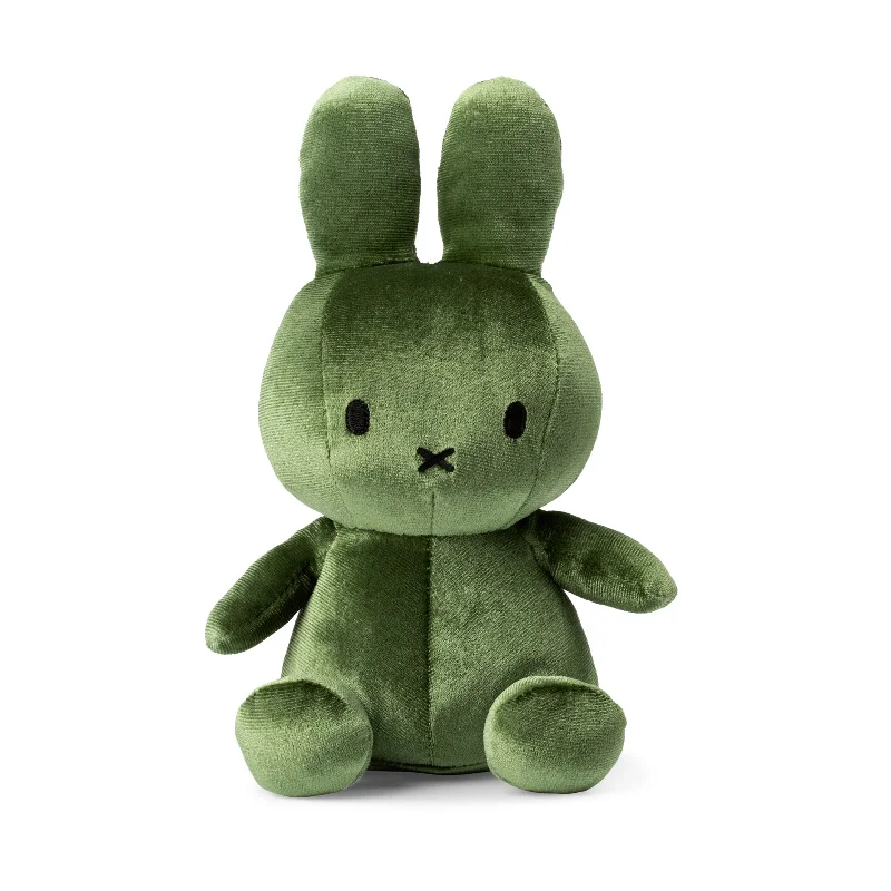Soft and squishy plush crittersMiffy Sitting Velvet Moss Green