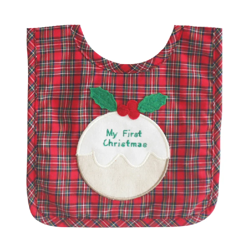 Soft and squishy plush crittersAlimrose My First Christmas Bib