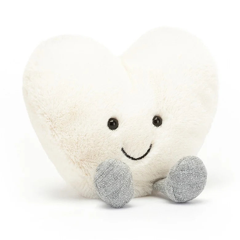 Sweet and endearing Jellycat stuffiesAmuseables Cream Heart Small