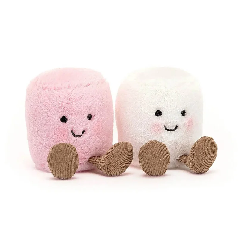 Cozy and delightful Jellycat companionsAmuseable Pink And White Marshmallows