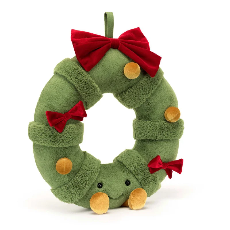 Soft and endearing Jellycat plushiesAmuseables Decorated Christmas Wreath By Jellycat Soft and endearing Jellycat plushiesAmuseables Decorated Christmas Wreath By Jellycat