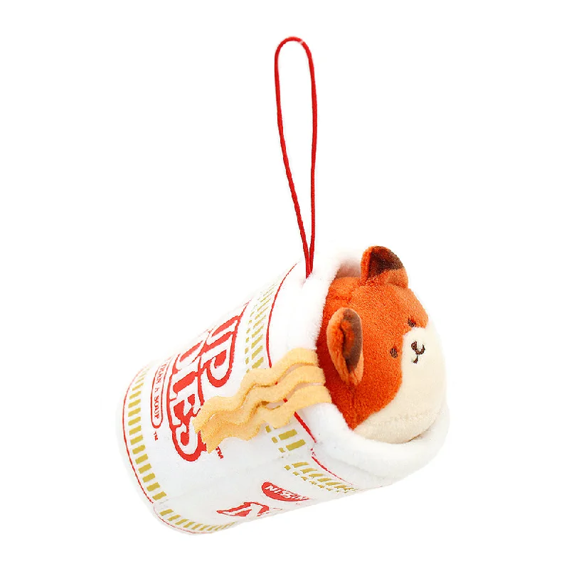 Friendly and approachable plush friendsCup Noodles Foxiroll Plush Keychain