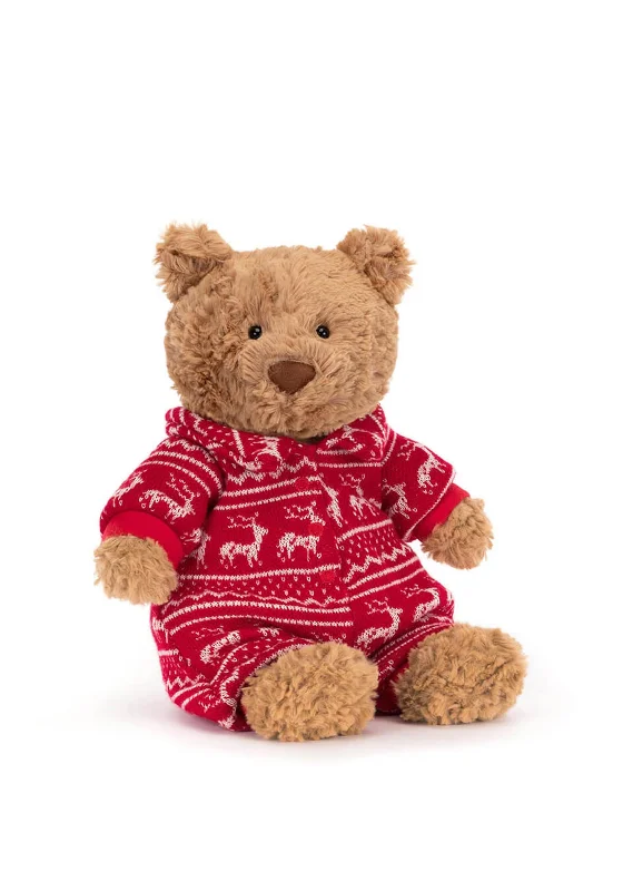 Fluffy and charming Jellycat itemsJellycat Bartholomew Bear Winter Pyjamas