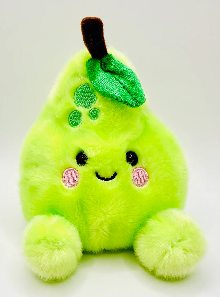 Friendly and approachable plush friendsBartlett Pear Palm Pal