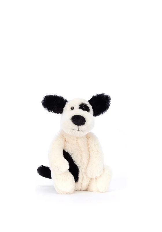Huggable and charming Jellycat beloved by all ages.Jellycat I Am Little Bashful Black & Cream Puppy Huggable and charming Jellycat beloved by all ages.Jellycat I Am Little Bashful Black & Cream Puppy
