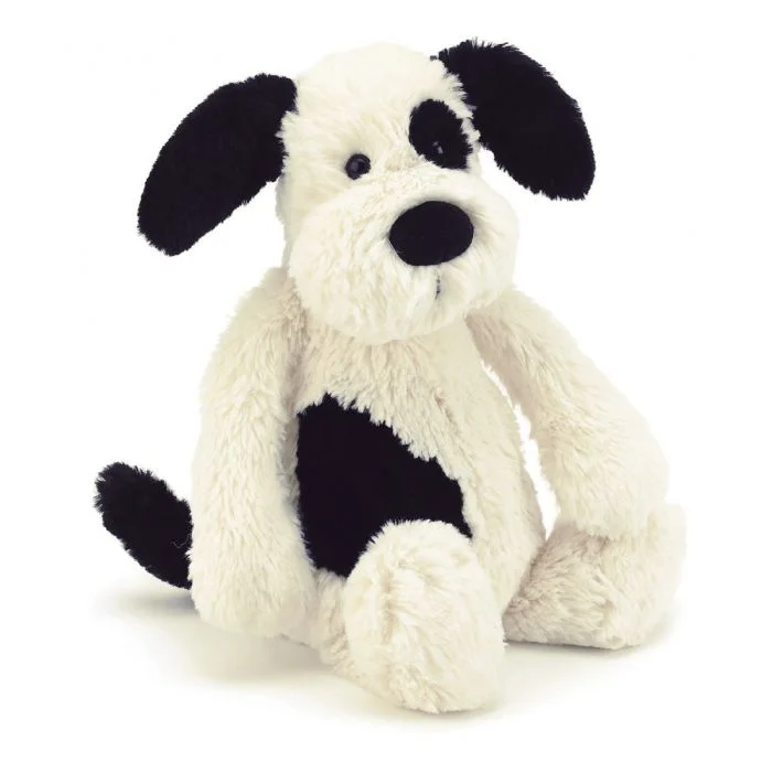 Huggable and sweet Jellycat all-around favoritesJellycat Bashful Black & Cream Puppy - Small Huggable and sweet Jellycat all-around favoritesJellycat Bashful Black & Cream Puppy - Small