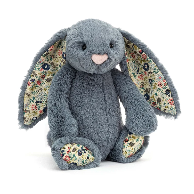 Cuddly and endearing Jellycat timeless appealJellycat Bashful Dusky Blue Blossom Bunny - Medium