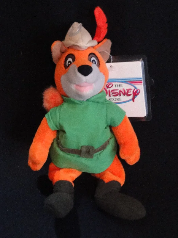 Fluffy and warm toy companionsBNWT Disney ROBIN HOOD 8" bean bag plush