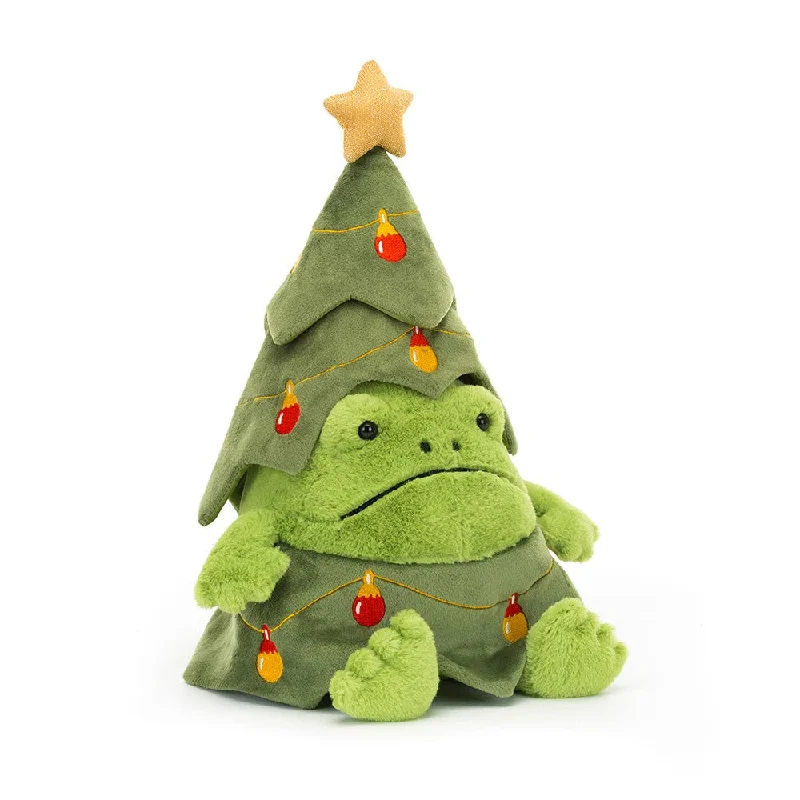 Fluffy and comforting Jellycat superior materialsChristmas Tree Ricky Rain Frog By Jellycat Fluffy and comforting Jellycat superior materialsChristmas Tree Ricky Rain Frog By Jellycat