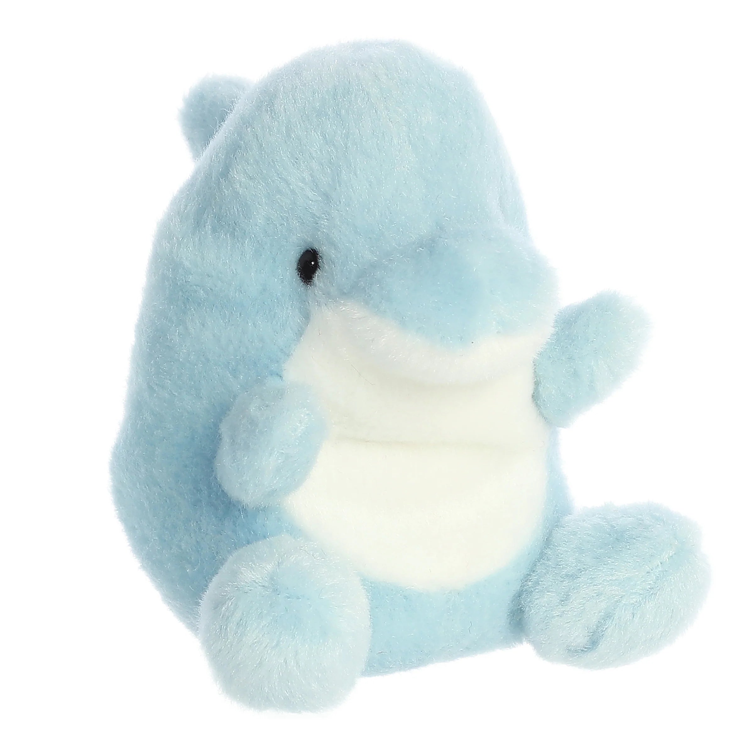 Fluffy and warm toy companionsClicks Dolphin Palm Pal