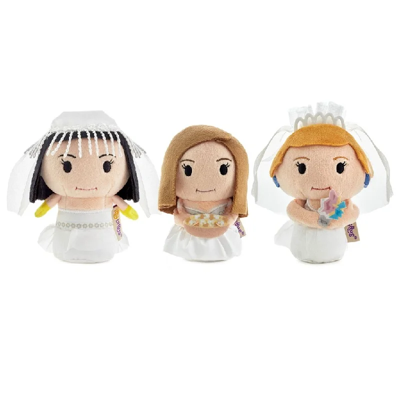 Sweet and innocent stuffed animalsHallmark : itty bittys® Friends Monica, Rachel and Phoebe in Wedding Dresses Plush, Set of 3