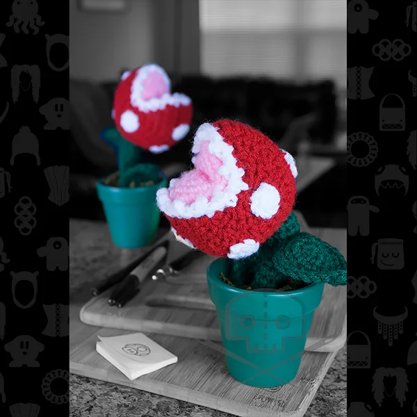 Cuddly and comforting plush charactersMario-Inspired Piranha Plant In Clay Pot
