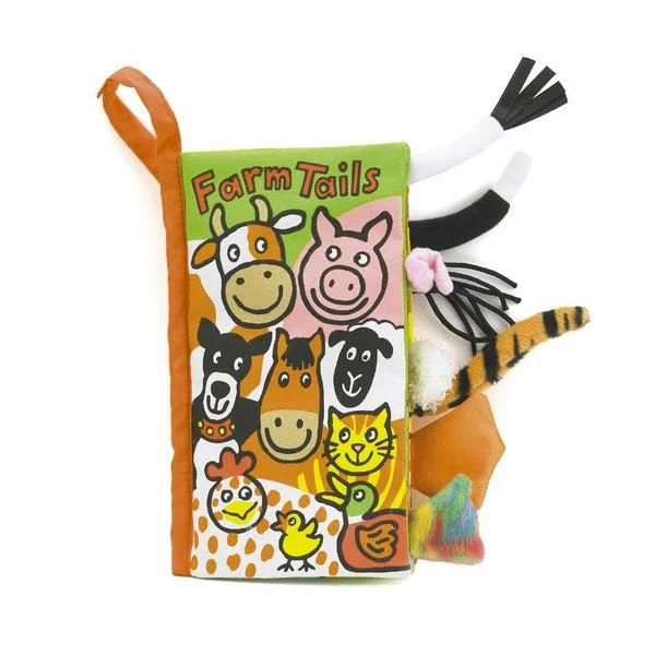 Soft and cuddly stuffed animalsJellycat Soft Activity Book | Farm Tails