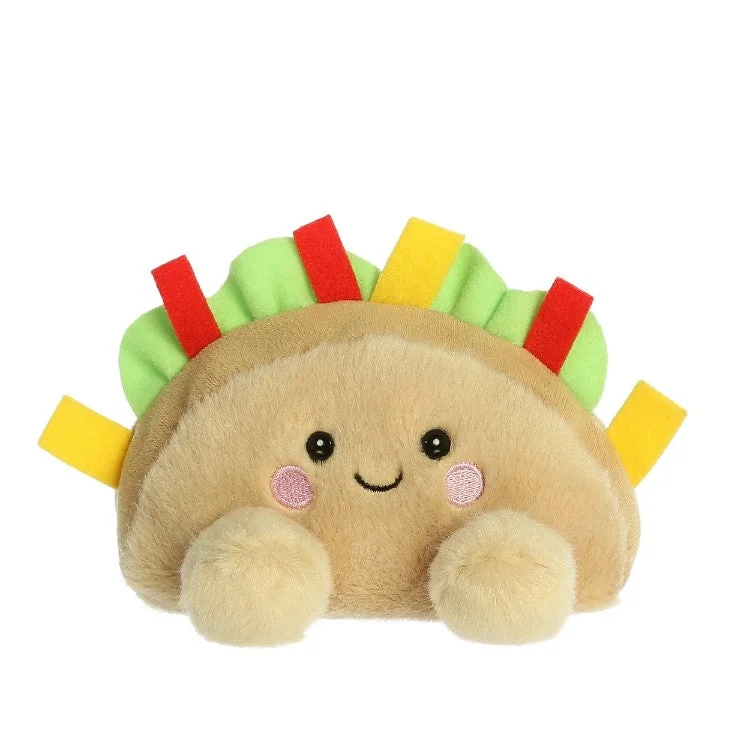 Friendly and approachable plush friendsFiesta Taco Palm Pal