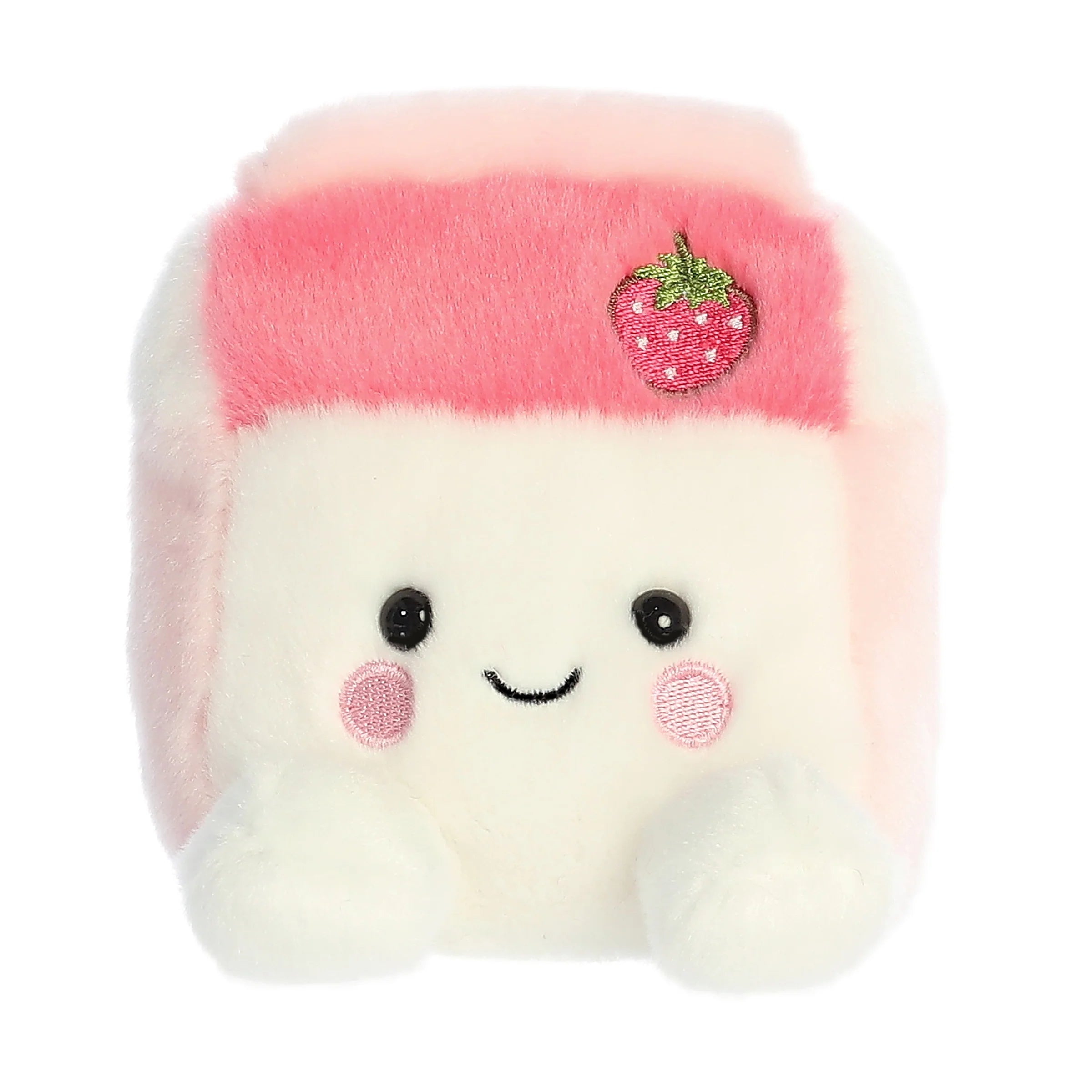 Delightful and enchanting plush friendsFresa Strawberry Milk Palm Pal