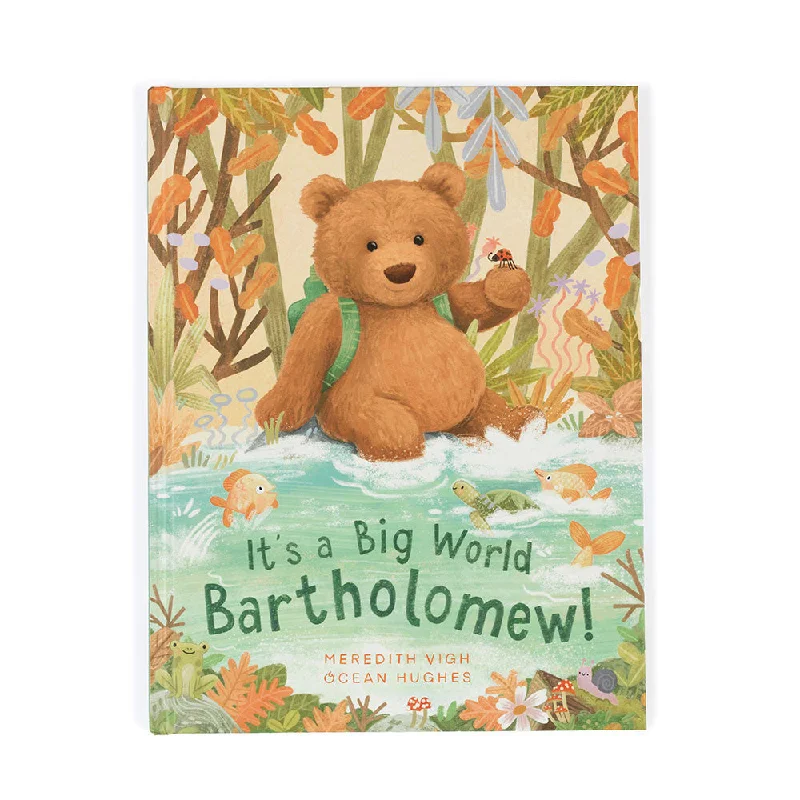 Fluffy and comforting Jellycat superior materialsIt's a Big World Bartholomew Book