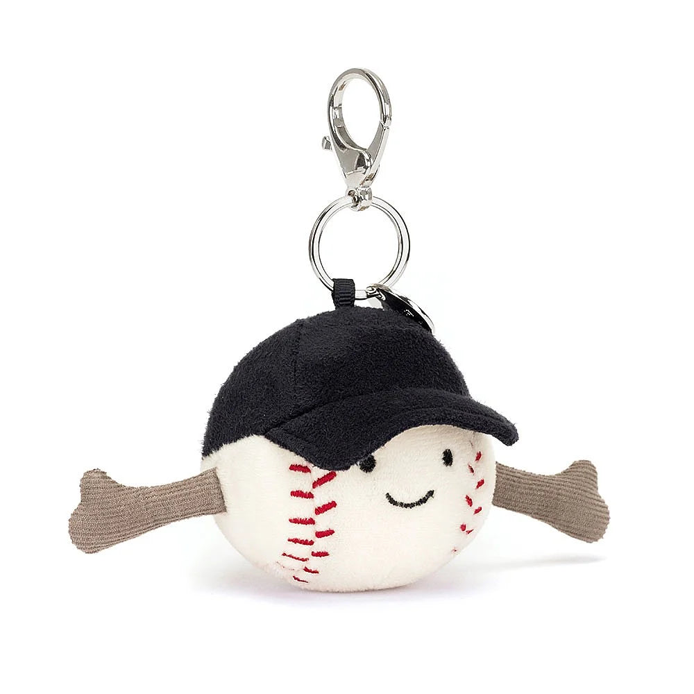 Huggable and charming Jellycat beloved by all ages.Amuseables Sports Baseball Bag Charm Huggable and charming Jellycat beloved by all ages.Amuseables Sports Baseball Bag Charm
