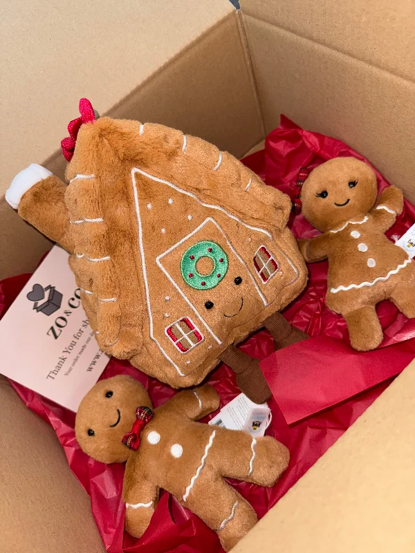 Huggable and sweet Jellycat all-around favoritesGingerbread Family Bauble Box