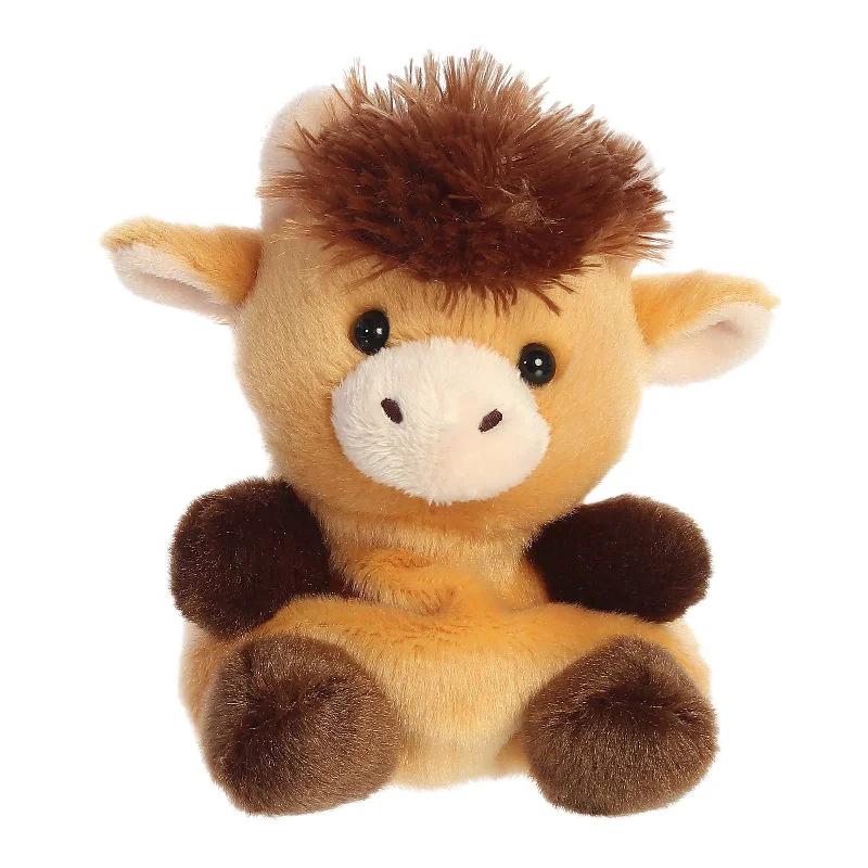 Soft and squishy plush crittersHubert Highland Cow Palm Pal