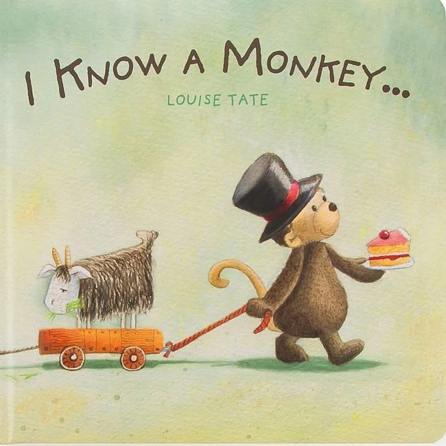 Sweet and endearing Jellycat stuffiesI Know A Monkey Book