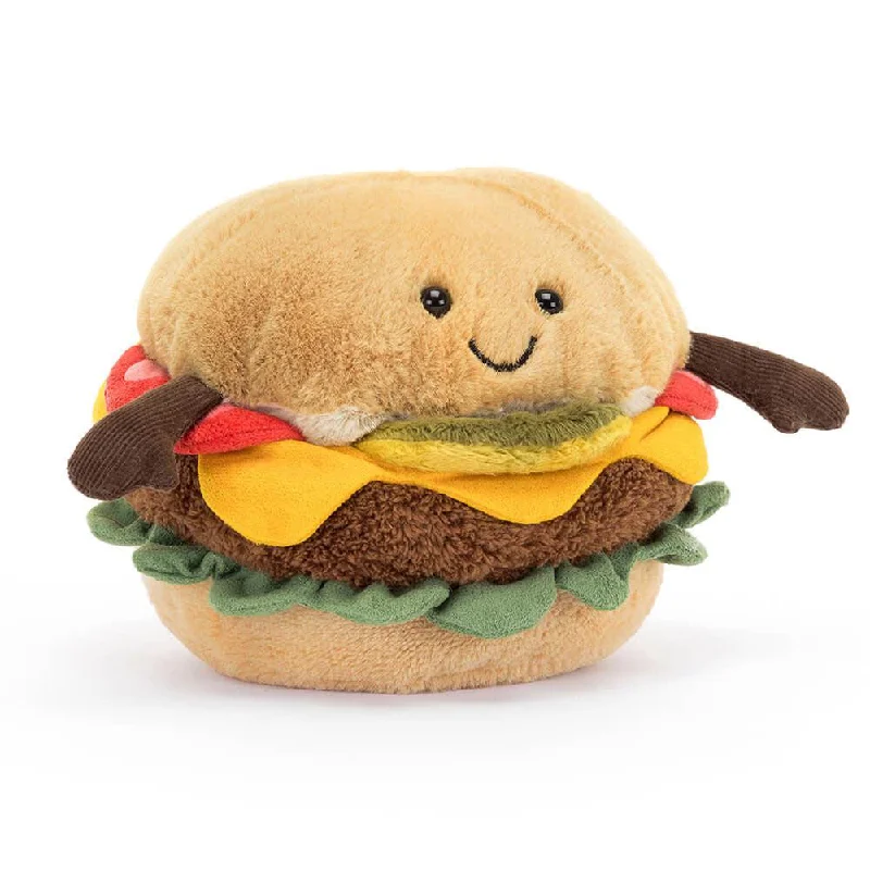 Plush and comforting Jellycat figuresJellyCat Amuseable Burger Plush