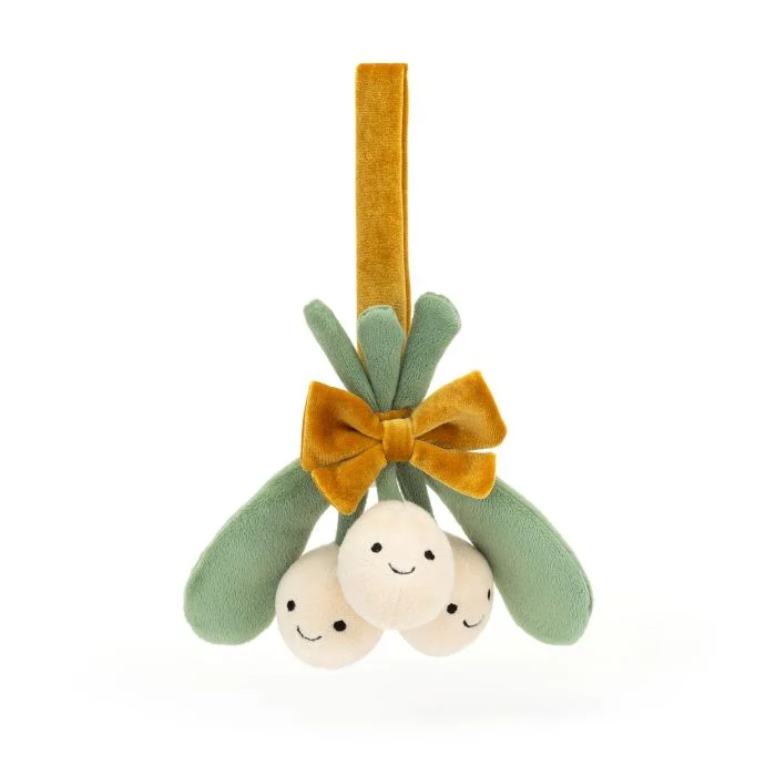 Adorable and gentle Jellycat friendsJELLYCAT AMUSEABLES MISTLETOE CREAM 4X19X17 CM