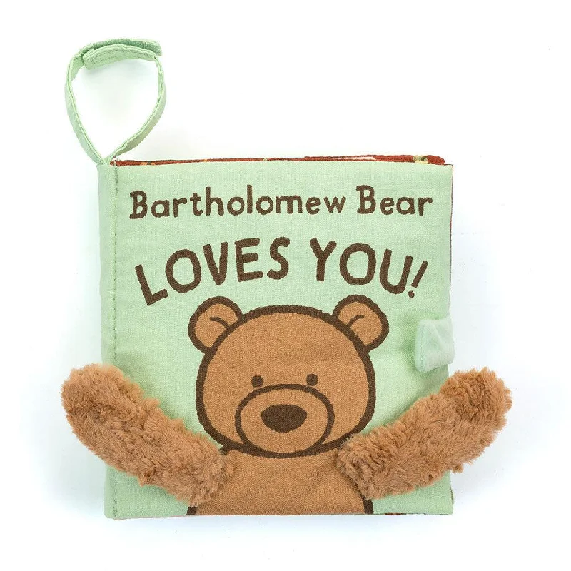 Sweet and endearing Jellycat stuffiesJellycat Bartholomew Bear Loves You Fabric Book