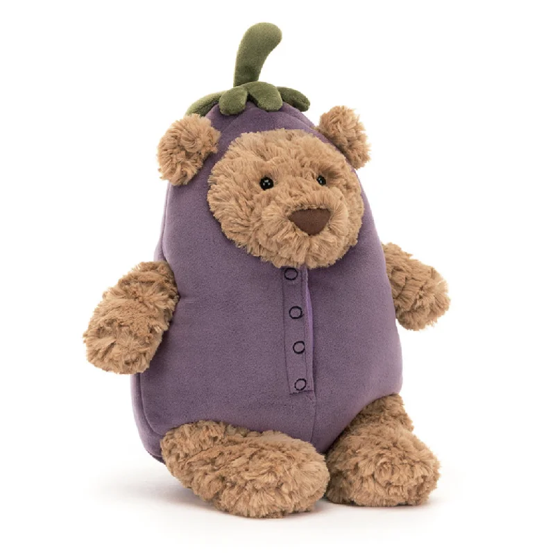 Sweet and innocent stuffed animalsJellycat Bartholomew Eggplant