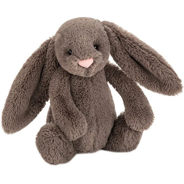 Huggable and charming Jellycat beloved by all ages.Jellycat Bashful Bunny Medium - Truffle Huggable and charming Jellycat beloved by all ages.Jellycat Bashful Bunny Medium - Truffle