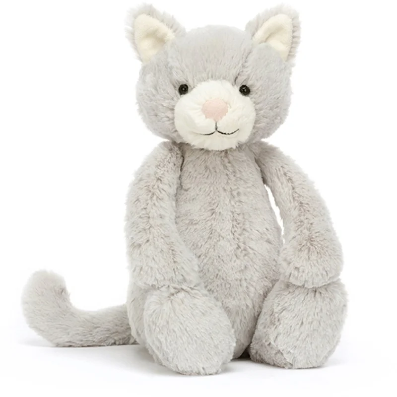 Huggable and charming Jellycat beloved by all ages.Jellycat Bashful Cat Grey 31 cm