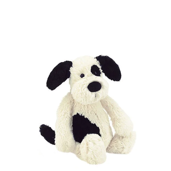 Cuddly and lovely Jellycat animalsJellycat Bashful Puppy Small - Black and Cream