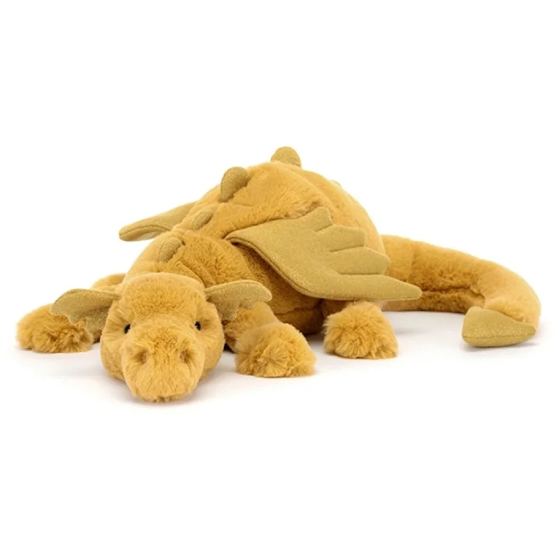Adorable and plush Jellycat emotional support friendsJellycat Dragon Golden 50 cm