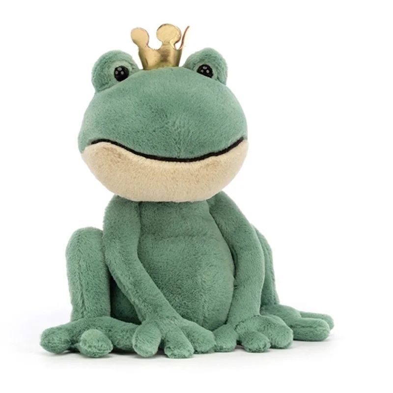 Fluffy and charming Jellycat itemsJellycat Fabian Frog Prince 23 cm