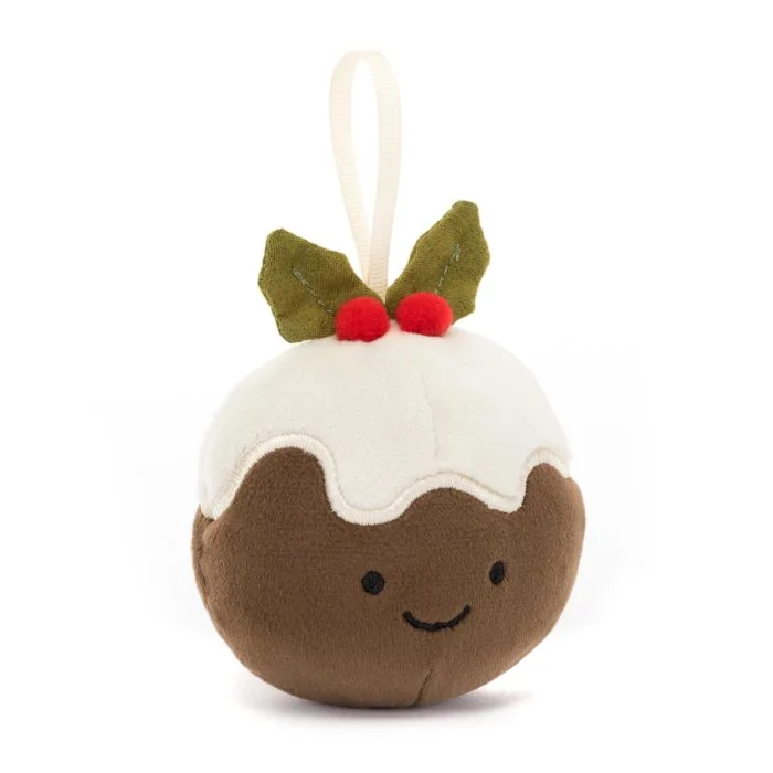 Cuddly and delightful Jellycat naptime buddiesJELLYCAT FESTIVE FOLLY CHRISTMAS PUDDING BROWN 5X7X7 CM Cuddly and delightful Jellycat naptime buddiesJELLYCAT FESTIVE FOLLY CHRISTMAS PUDDING BROWN 5X7X7 CM
