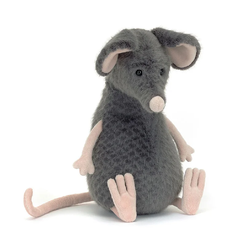 Cozy and gentle Jellycat attention to detailJellyCat Lachlan Sad Rat Plush
