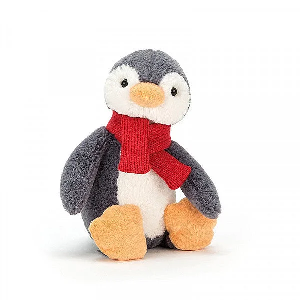Cozy and gentle Jellycat attention to detailJellycat London Christmas Bashful Pax Penguin (Retired Design)