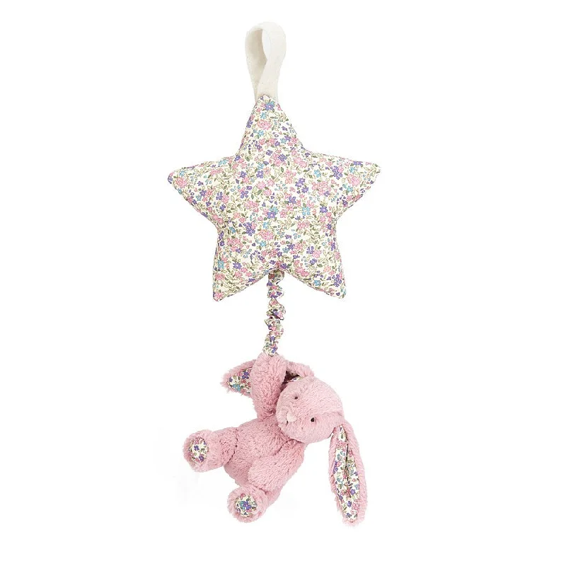 Cuddly and snuggly Jellycat snuggle partnersJellycat London Blossom Tulip Bunny Star Musical Pull