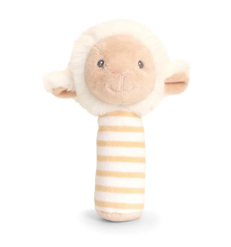 Sweet and innocent stuffed animalsKeeleco Baby Lullaby Lamb Stick Rattle 14cm