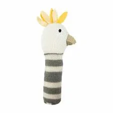 Huggable and cozy plush toysKnit - Rattle Cockatoo